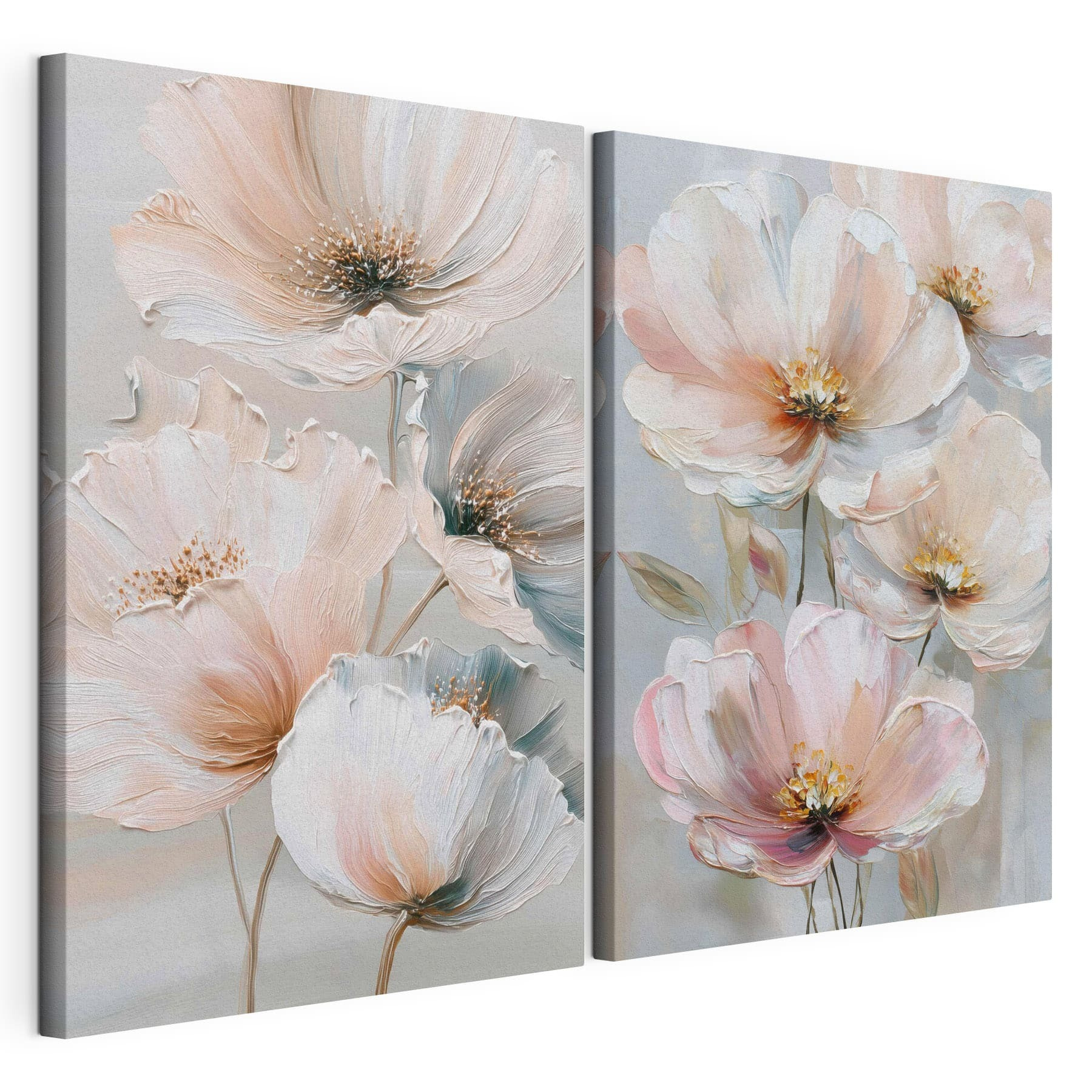 Delicate blooms in soft pastel hues Delicate blooms in soft pastel hues