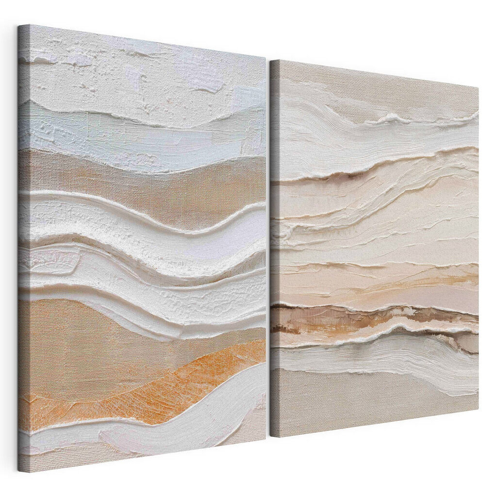 Soft waves of earthy tones blend Soft waves of earthy tones blend