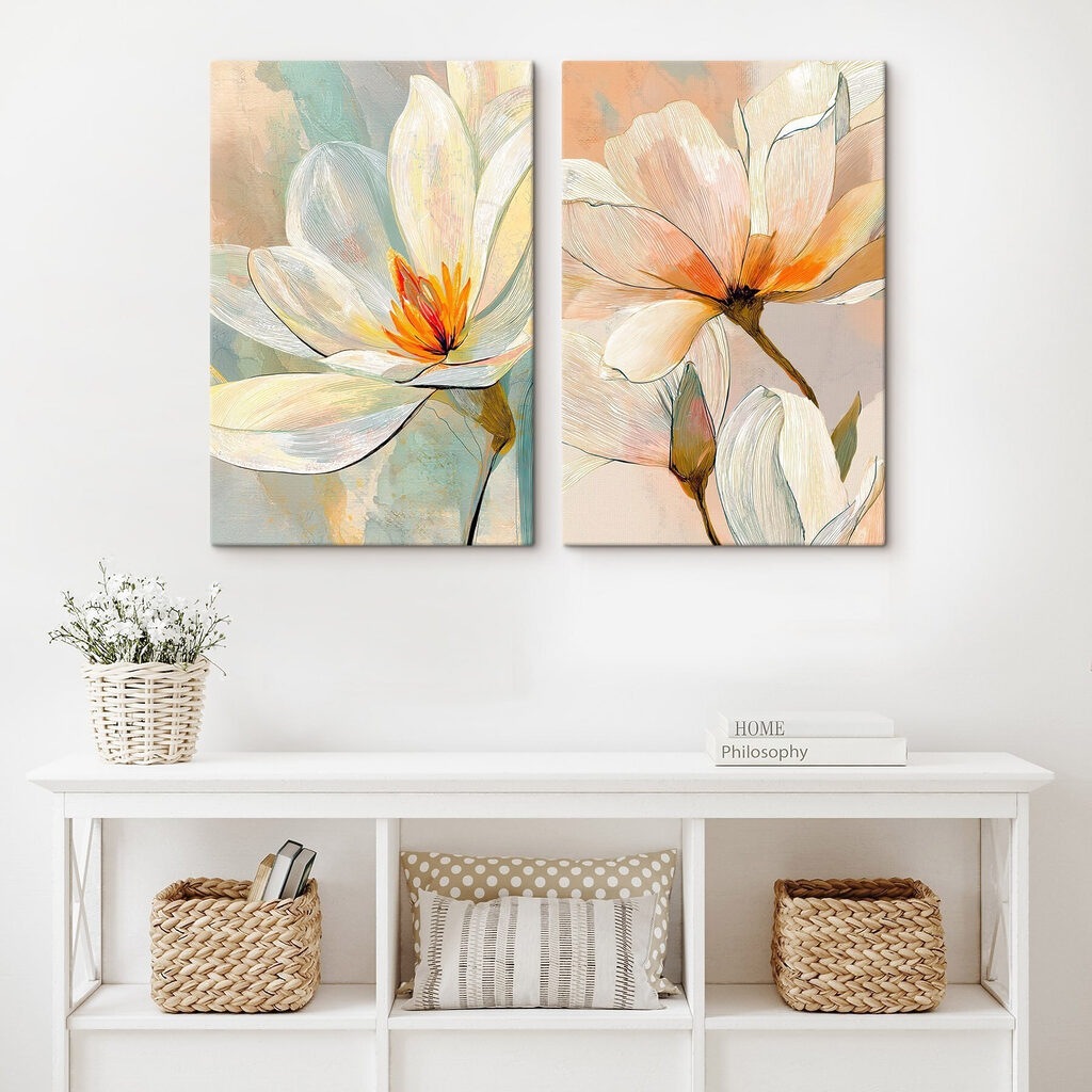 Delicate blooms in soft hues Delicate blooms in soft hues
