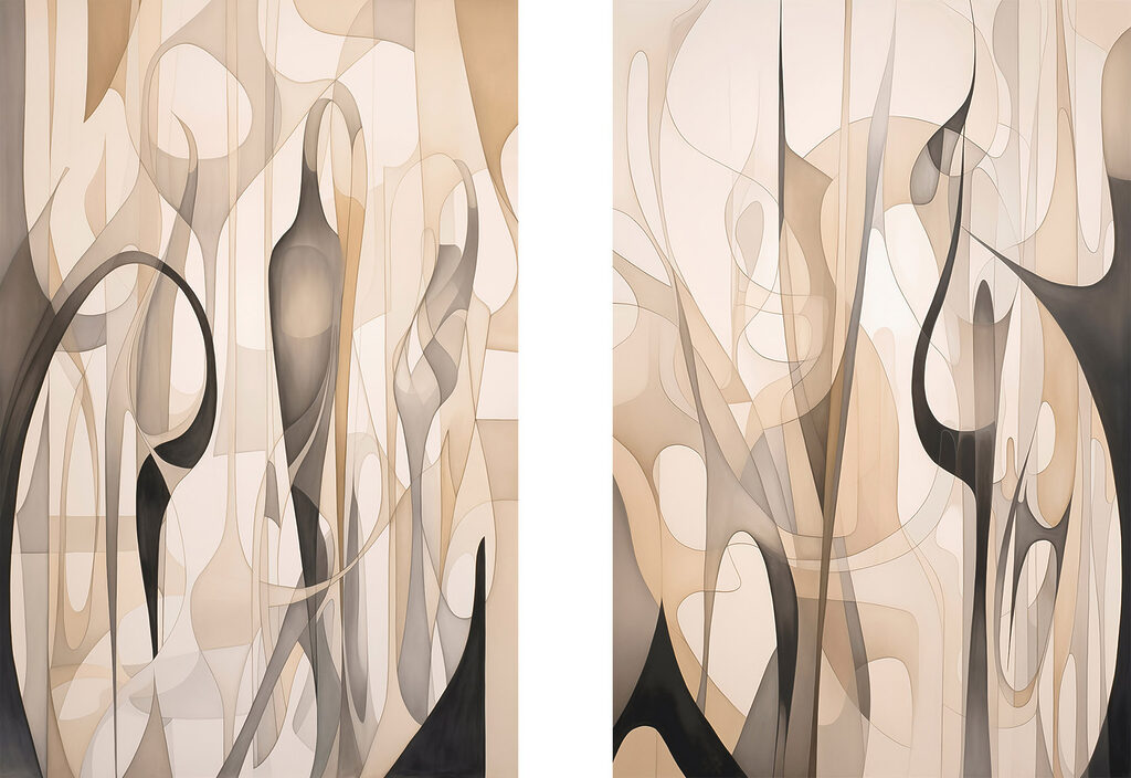 Pair of art pieces Pair of art pieces