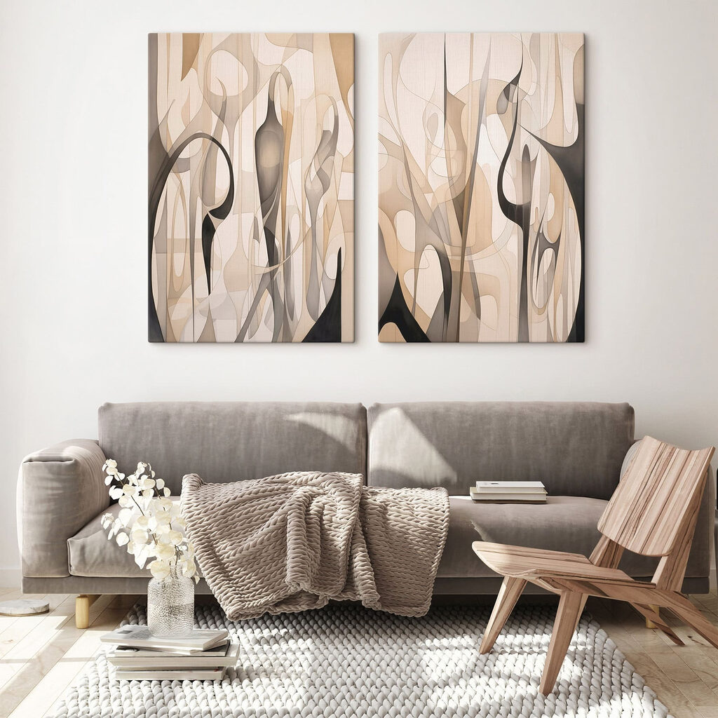 Pair of art pieces Pair of art pieces