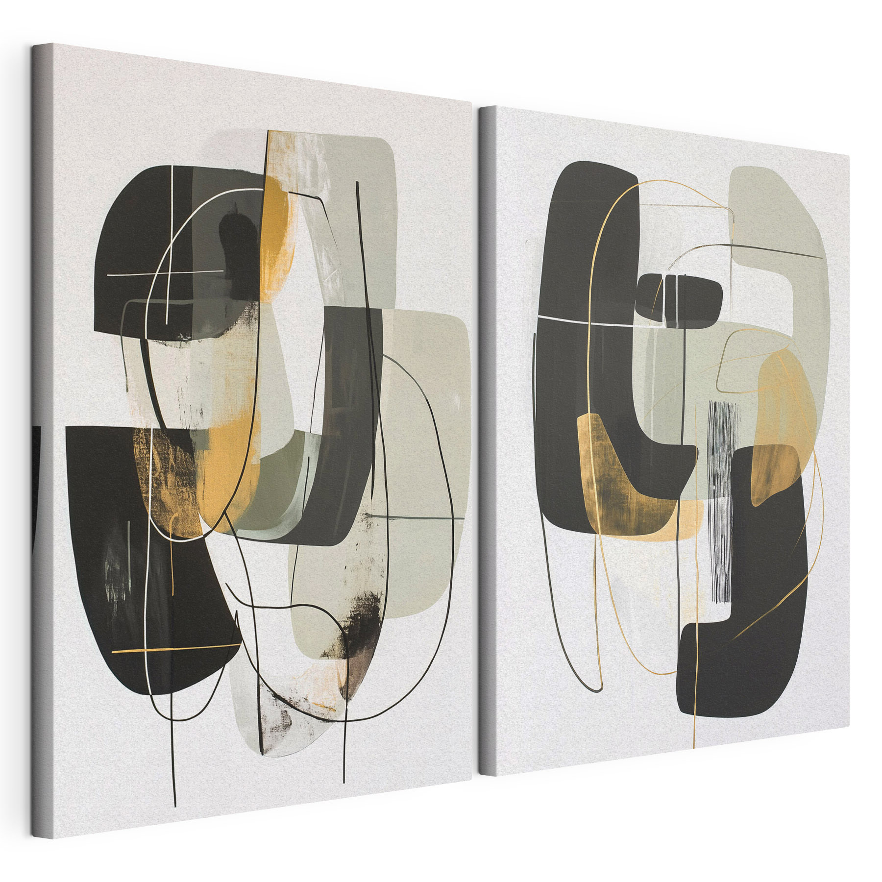Painting of different shapes and colors Painting of different shapes and colors
