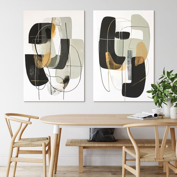 Painting of different shapes and colors Painting of different shapes and colors