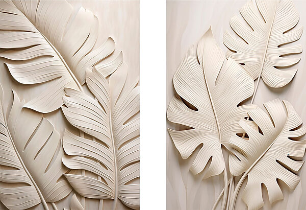 Elegant leaves in soft tones Elegant leaves in soft tones