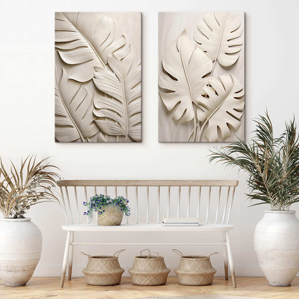 Elegant leaves in soft tones Elegant leaves in soft tones