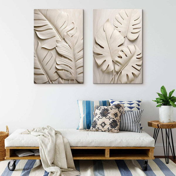 Elegant leaves in soft tones Elegant leaves in soft tones