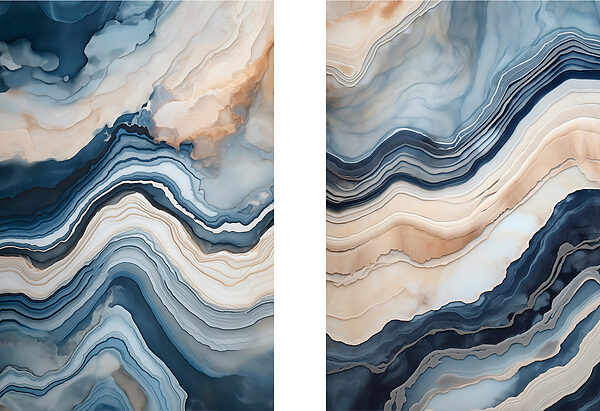 Flowing waves of serene colors Flowing waves of serene colors
