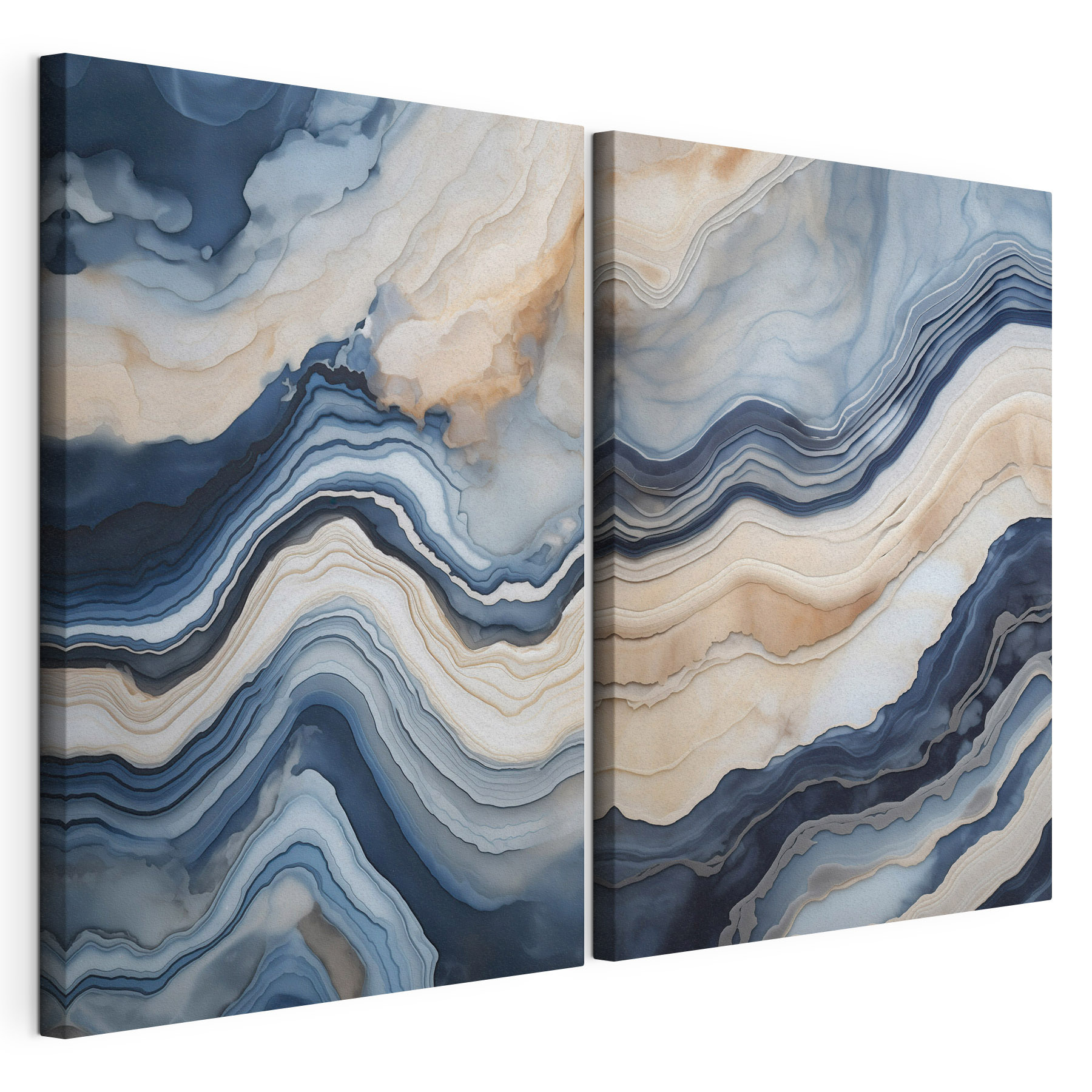 Flowing waves of serene colors Flowing waves of serene colors