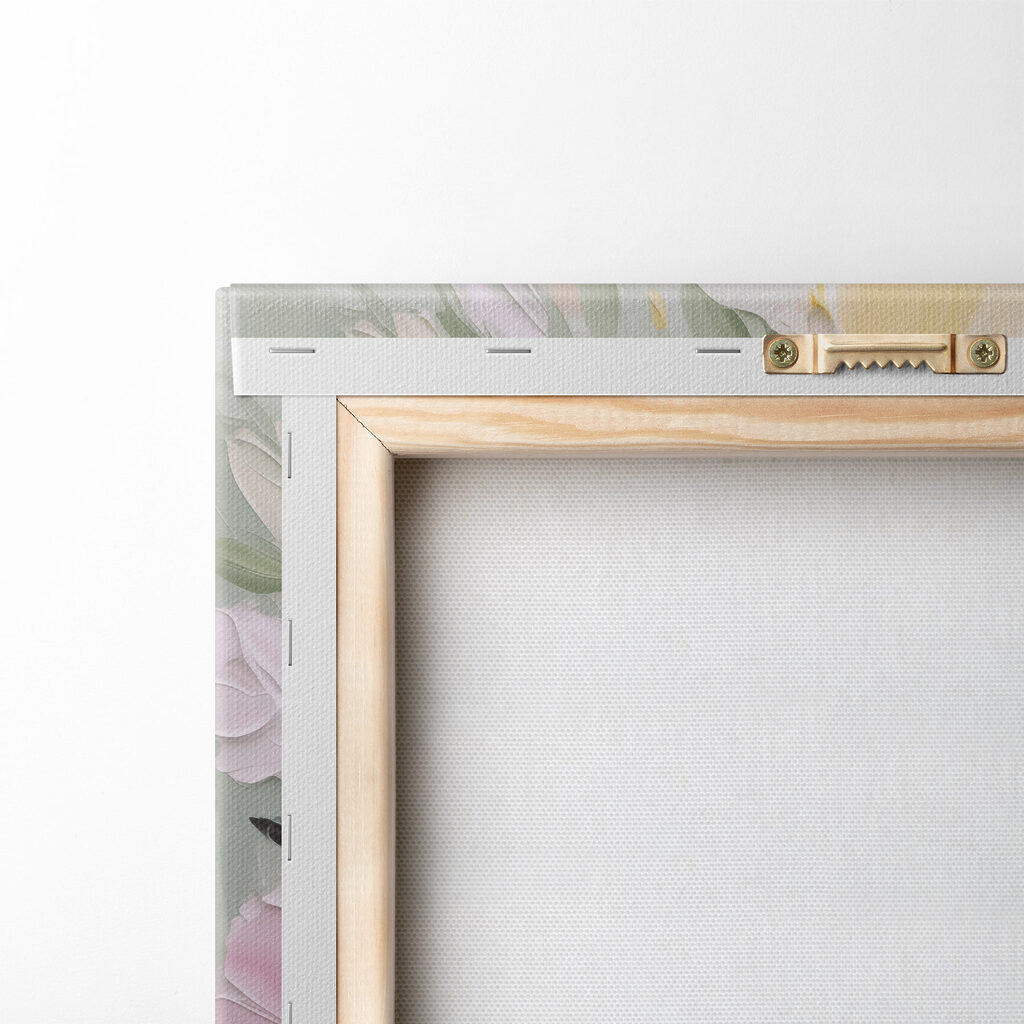 Painting of flowers on canvas Painting of flowers on canvas