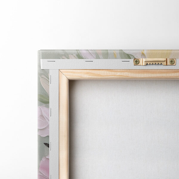 Painting of flowers on canvas Painting of flowers on canvas