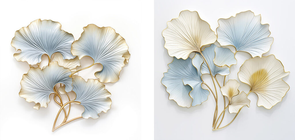Delicate leaves in soothing colors Delicate leaves in soothing colors