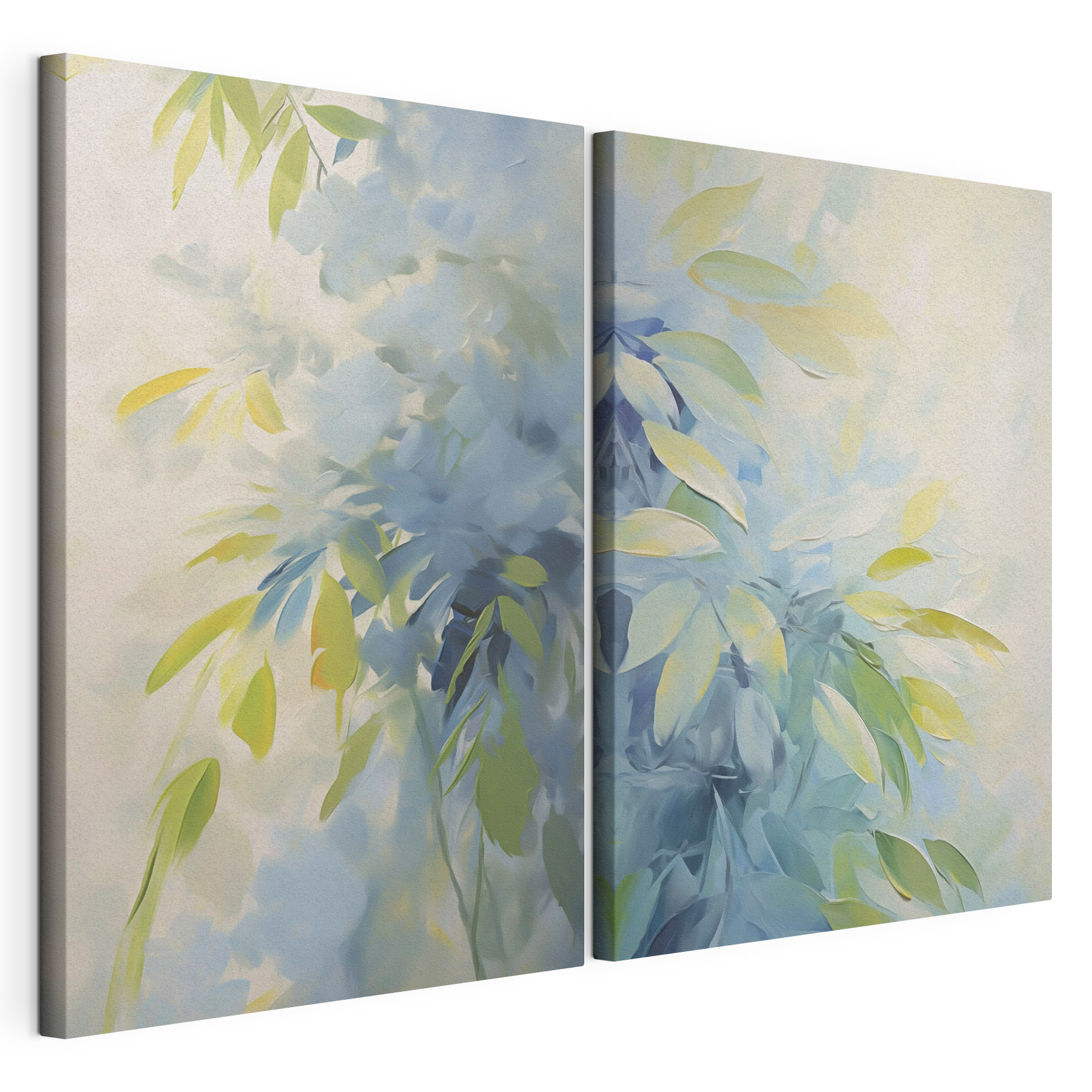 Breezy hues of calming green leaves Breezy hues of calming green leaves