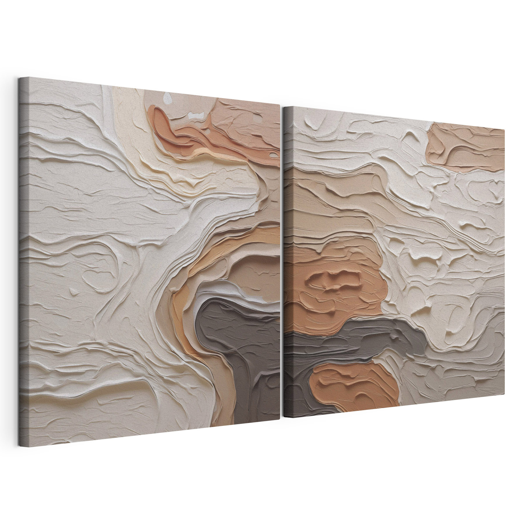 Fluid lines in warm, earthy tones Fluid lines in warm, earthy tones