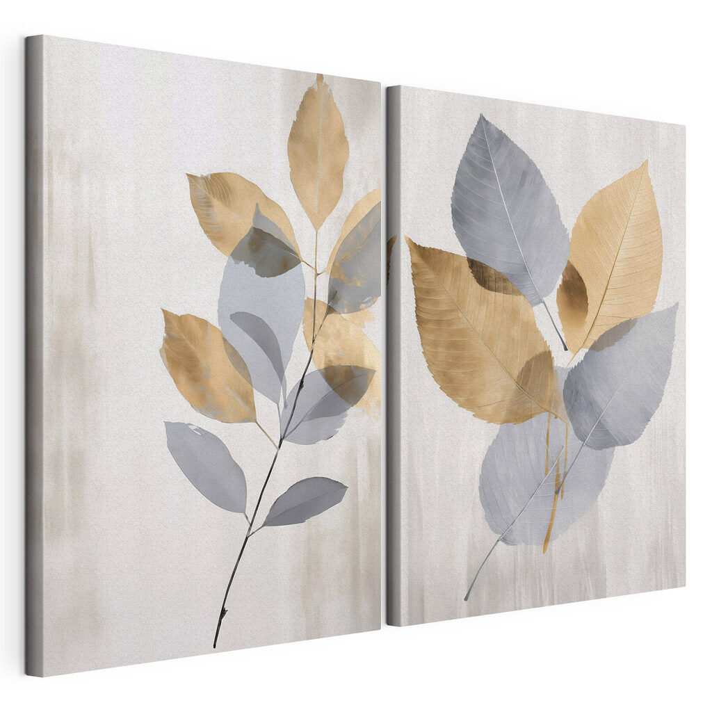 Elegant leaves in soft hues Elegant leaves in soft hues