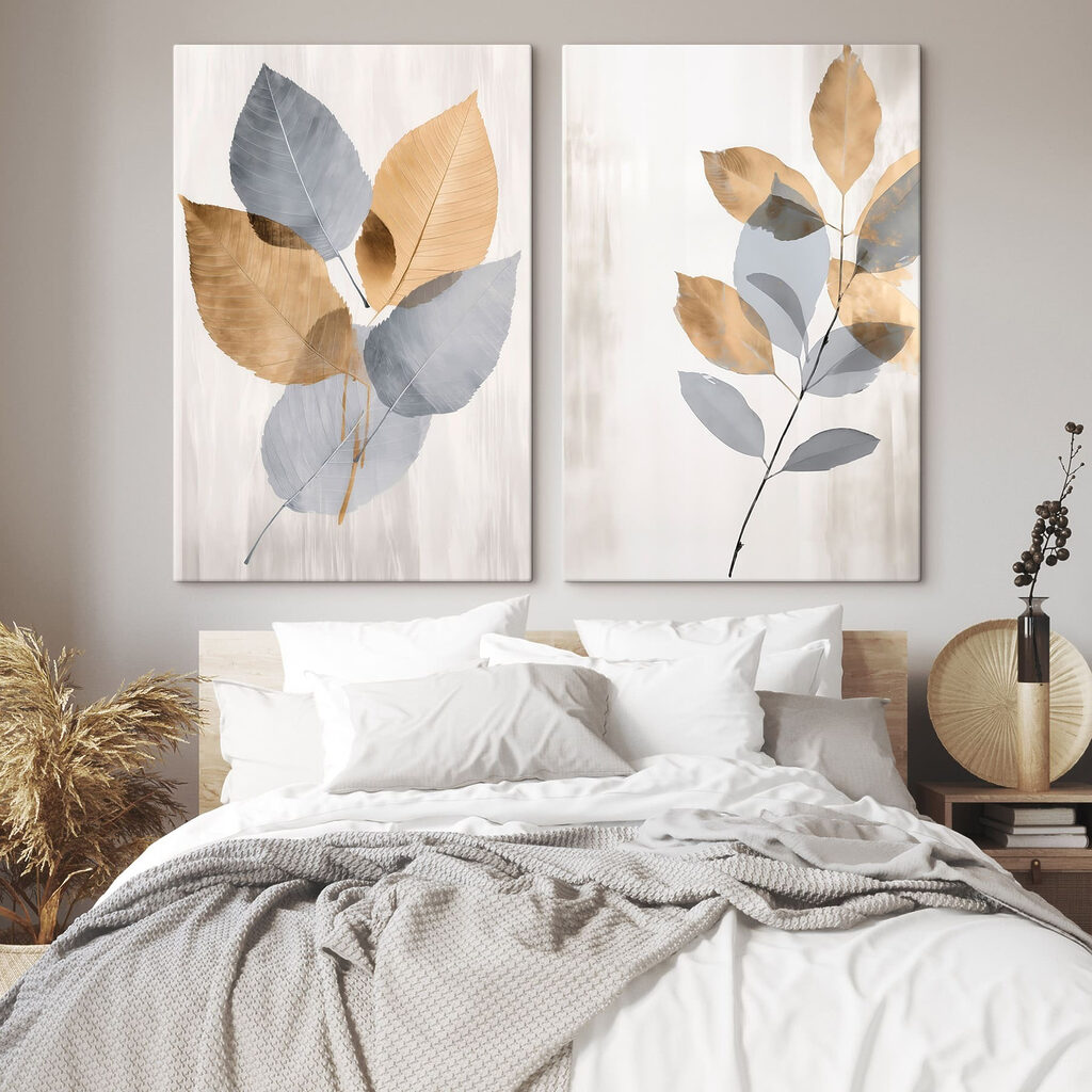 Elegant leaves in soft hues Elegant leaves in soft hues