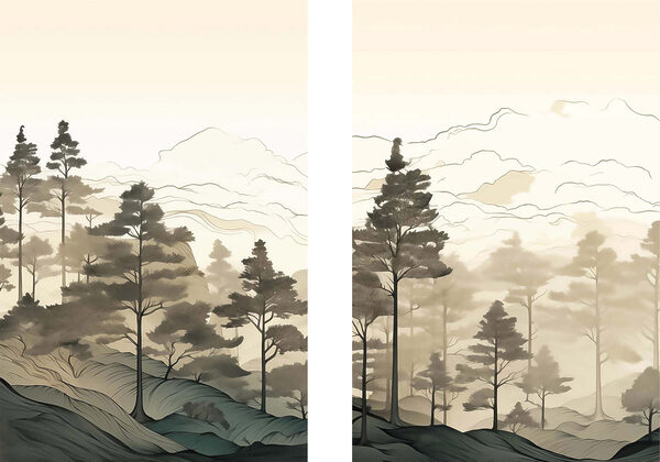 Screenshot of a painting of a forest Screenshot of a painting of a forest