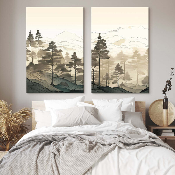 Screenshot of a painting of a forest Screenshot of a painting of a forest