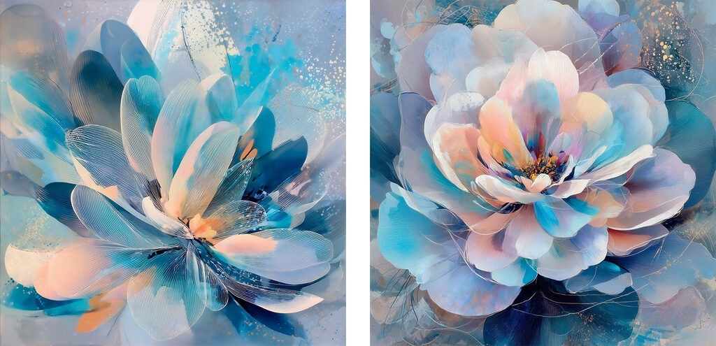 Soft hues of floral elegance Soft hues of floral elegance