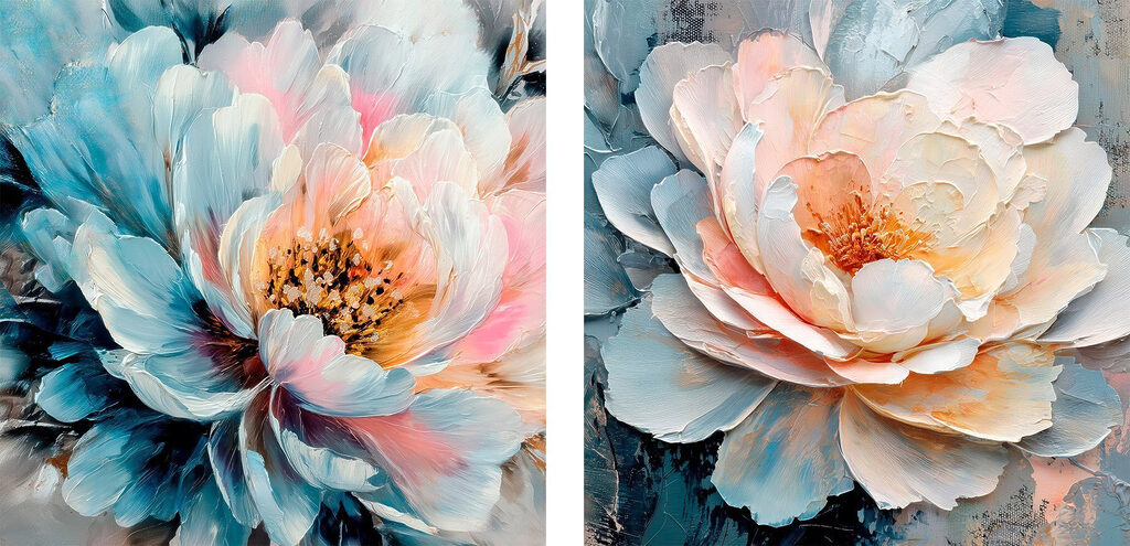 Fluttering petals in soft hues Fluttering petals in soft hues