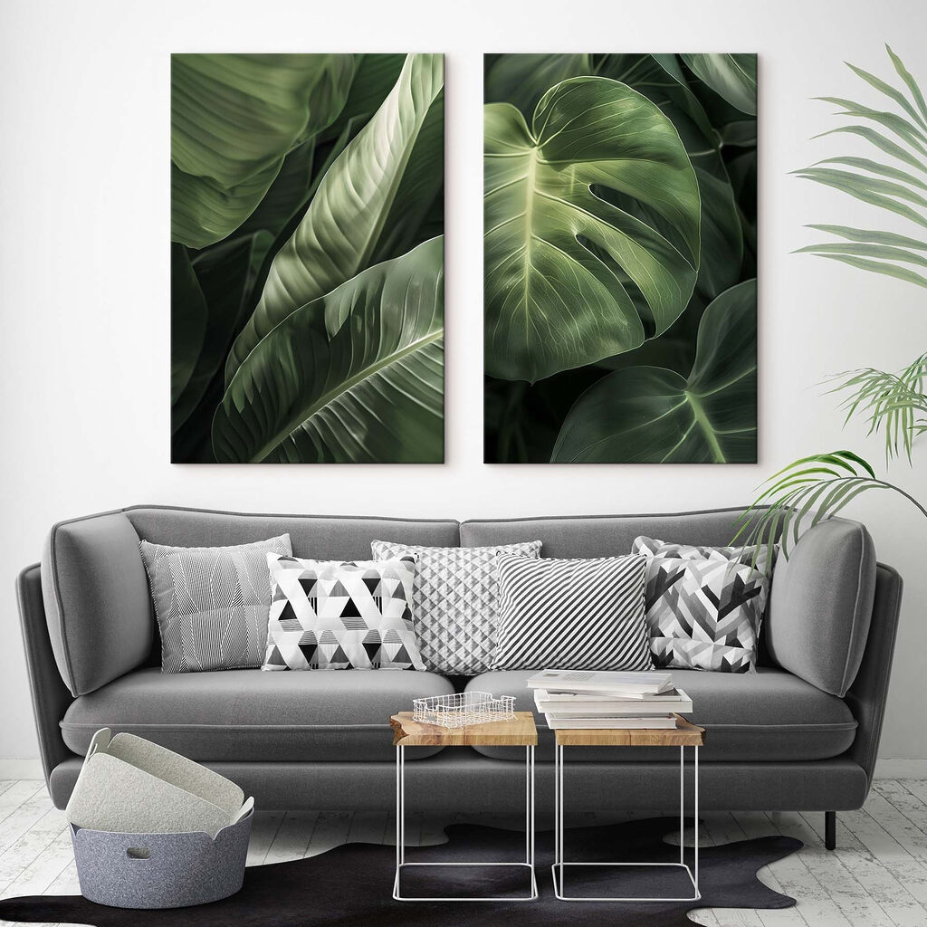 Lush greenery in harmonious patterns Lush greenery in harmonious patterns