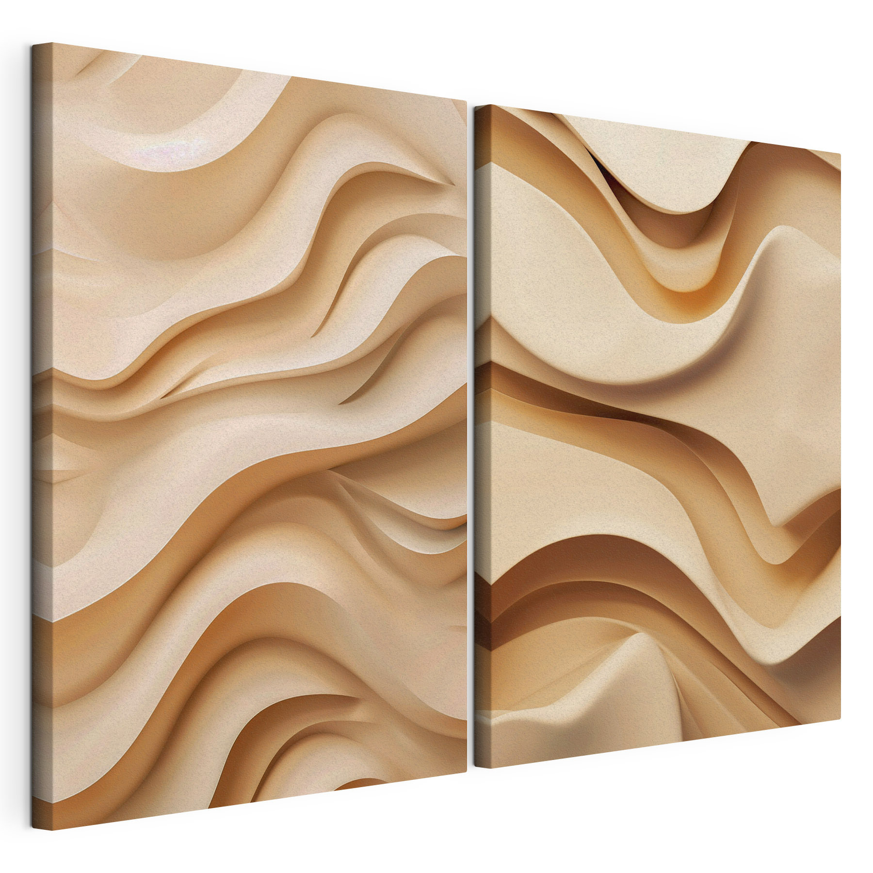 Fluid shapes in soft beige tones Fluid shapes in soft beige tones