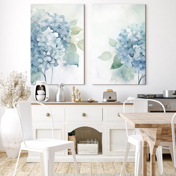 Painting of flowers and leaves Painting of flowers and leaves