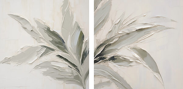 Lush leaves in soft tones Lush leaves in soft tones