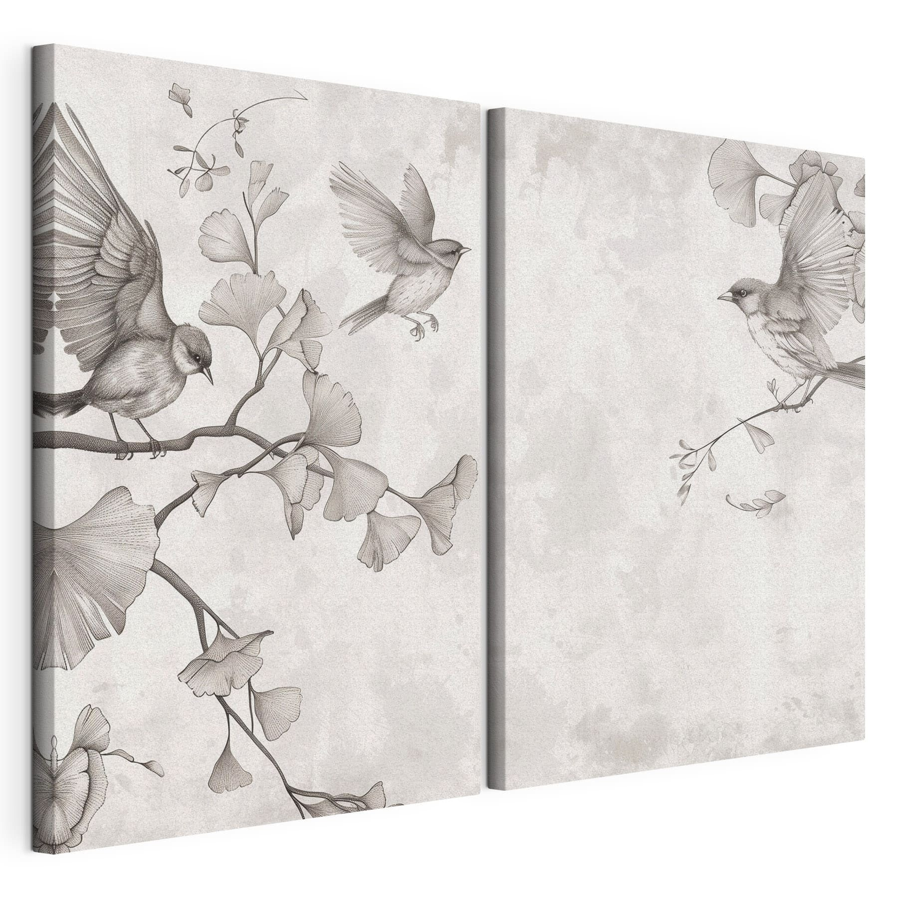Two birds on a branch Two birds on a branch