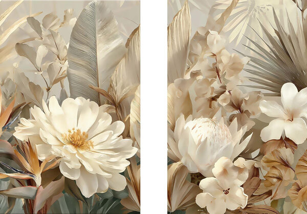 Delicate blooms in warm hues Delicate blooms in warm hues