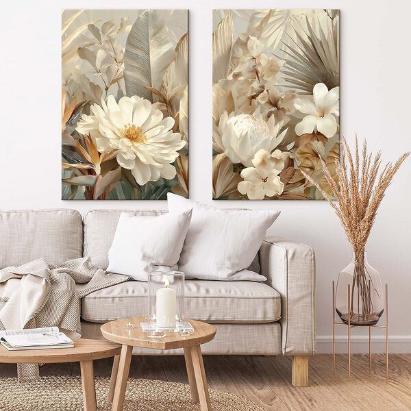 Delicate blooms in warm hues Delicate blooms in warm hues