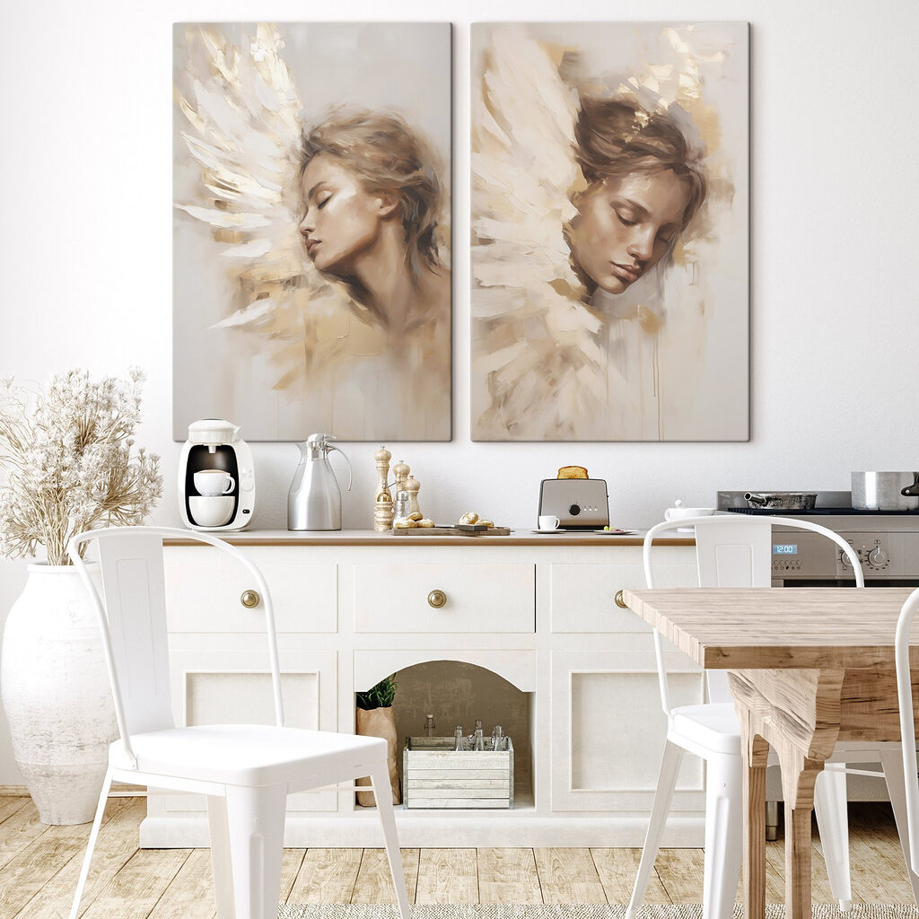Painting of a woman with wings Painting of a woman with wings