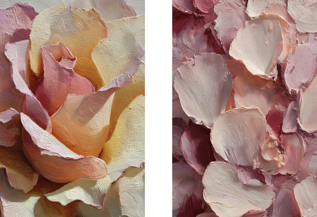 Soft hues of blooming petals Soft hues of blooming petals