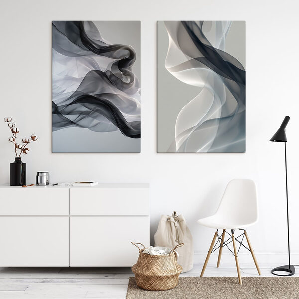 Flowing forms in soft shades Flowing forms in soft shades