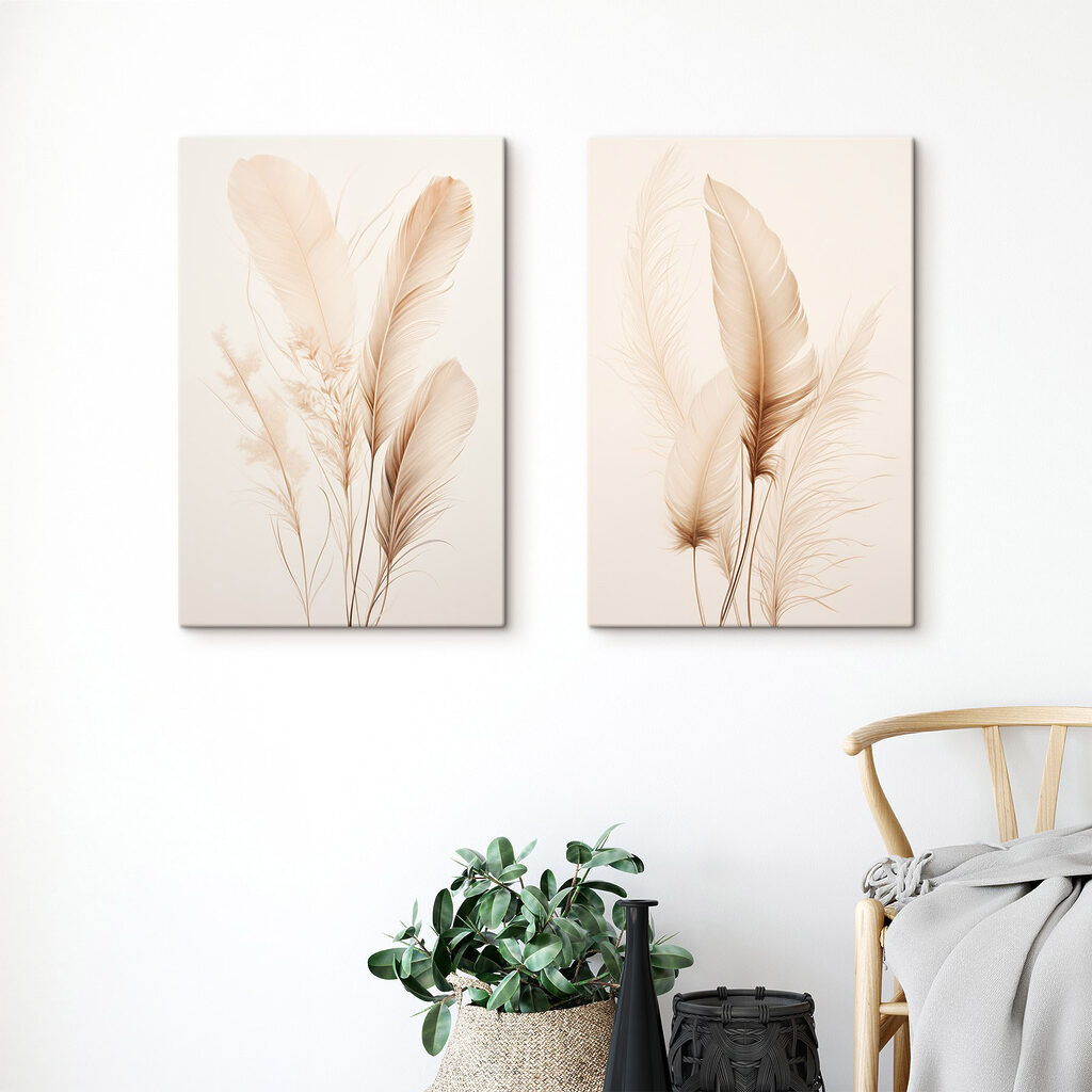 Delicate feathers softly arranged together Delicate feathers softly arranged together