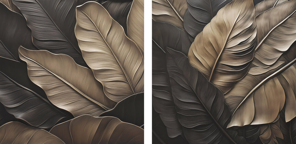 Flowing leaves in earthy tones Flowing leaves in earthy tones