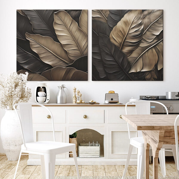 Flowing leaves in earthy tones Flowing leaves in earthy tones
