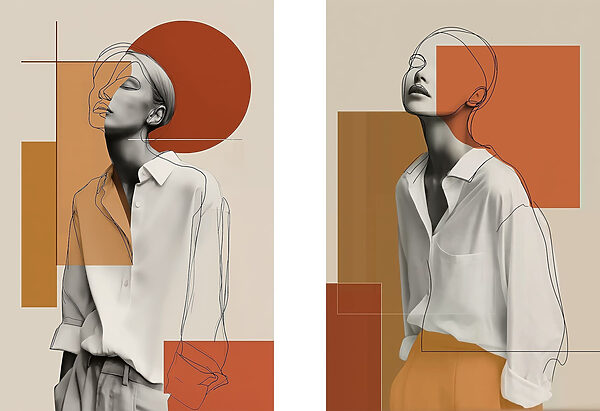 Collage of a woman Collage of a woman