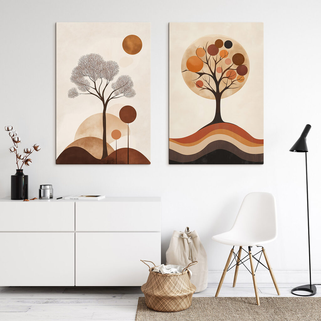 Two images of trees Two images of trees