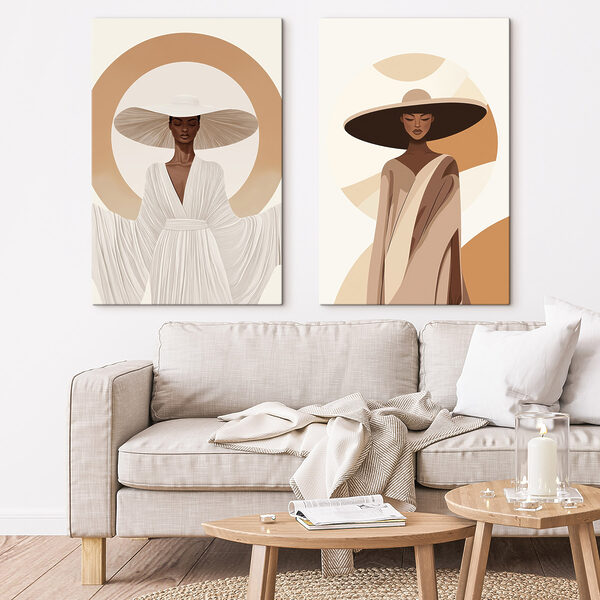 Woman wearing a hat and a robe Woman wearing a hat and a robe
