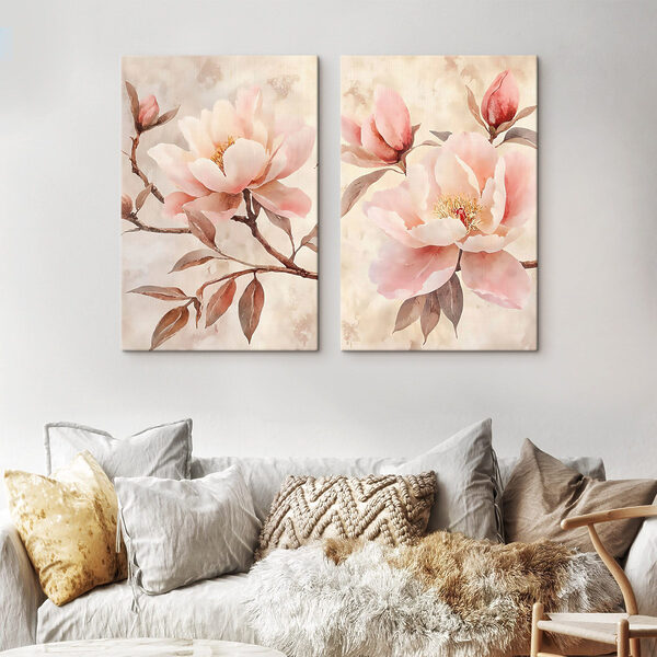Delicate blooms in soft hues Delicate blooms in soft hues