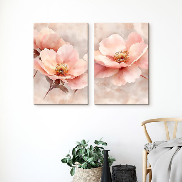 Delicate blooms in soft pastel hues Delicate blooms in soft pastel hues