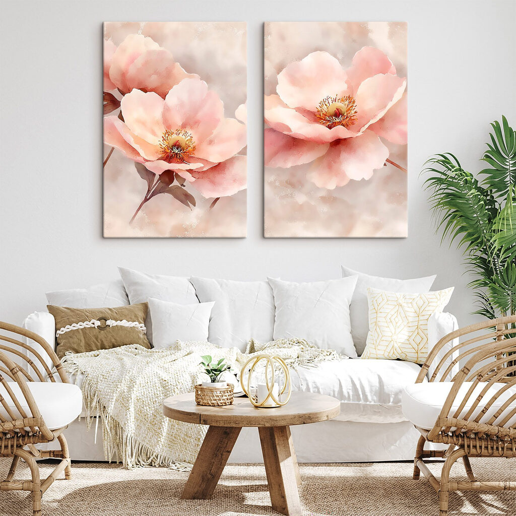 Delicate blooms in soft pastel hues Delicate blooms in soft pastel hues