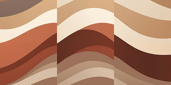 Flowing waves of warm colors Flowing waves of warm colors