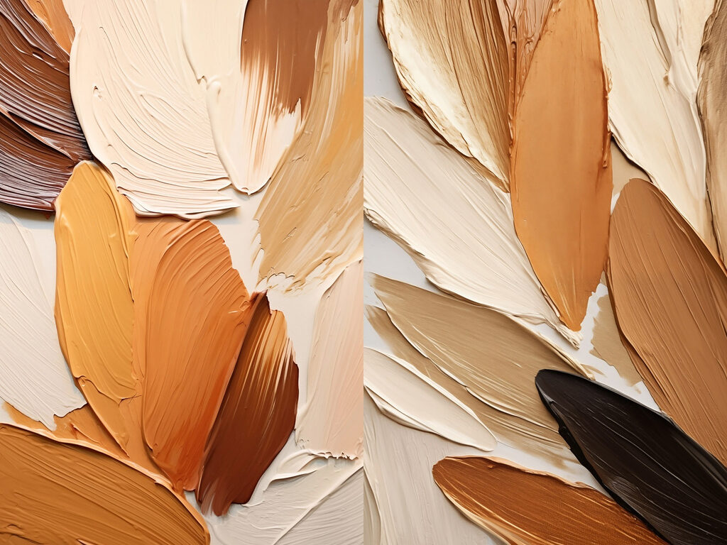 Nature-inspired hues in soft strokes Nature-inspired hues in soft strokes