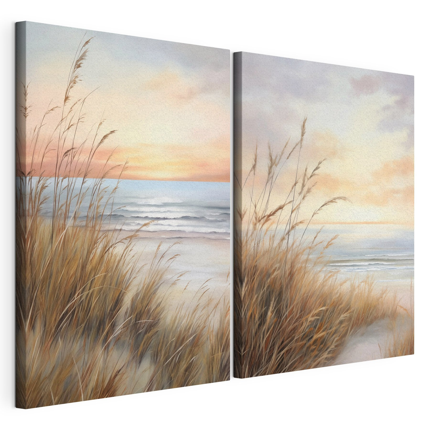 Painting of a beach and a beach Painting of a beach and a beach