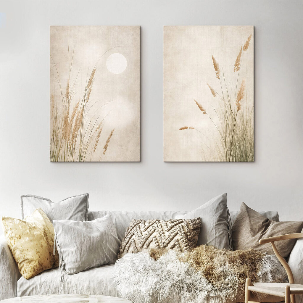 Gentle grasses under a serene sky Gentle grasses under a serene sky