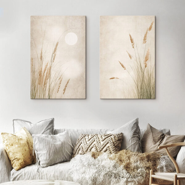 Gentle grasses under a serene sky Gentle grasses under a serene sky