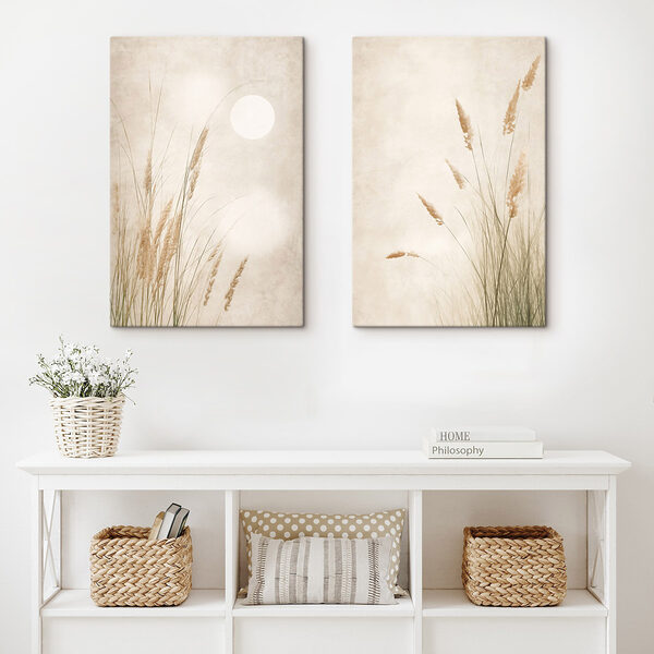 Gentle grasses under a serene sky Gentle grasses under a serene sky
