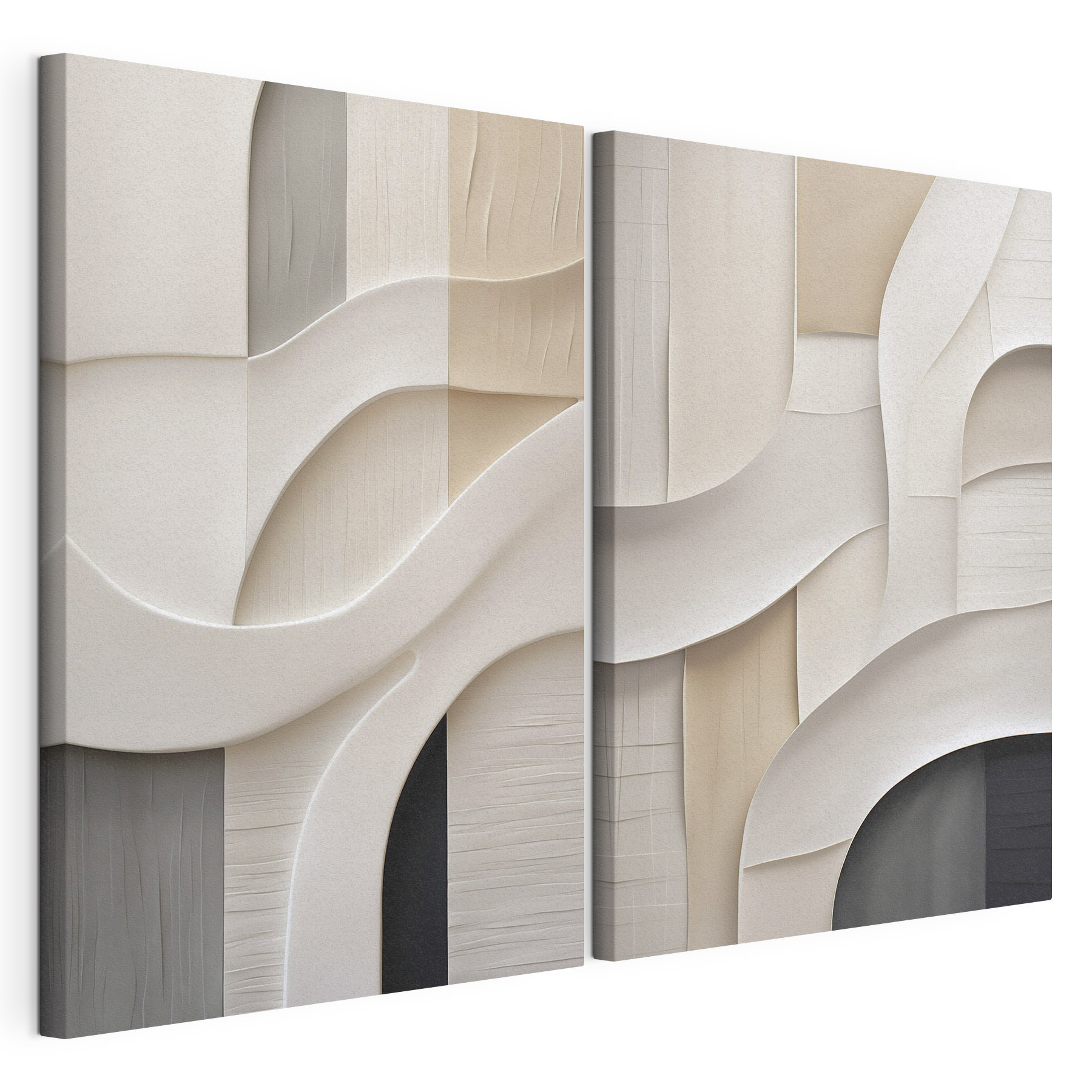 Soft curves in earthy tones Soft curves in earthy tones