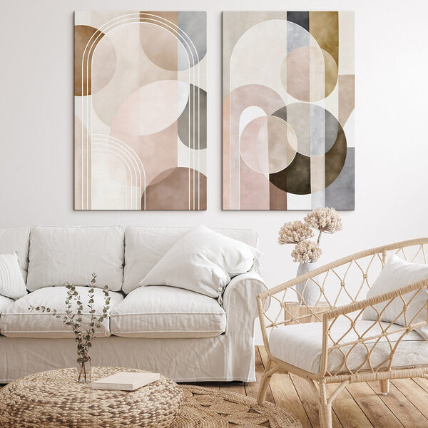 Soft shapes in earthy tones Soft shapes in earthy tones